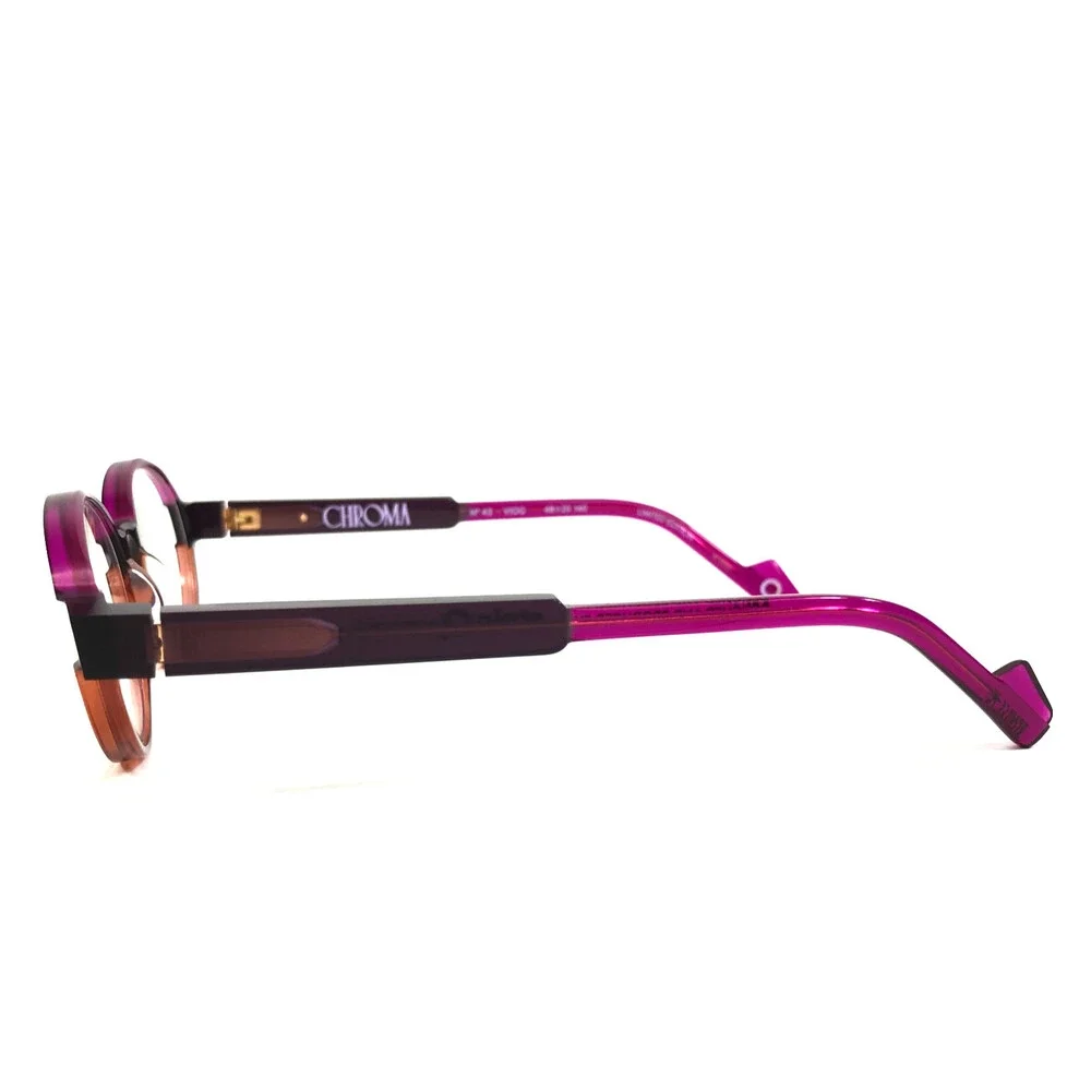 Etnia Barcelona Eyeglasses Frames CHROMA N43 VIOG Violet Orange 48-20-140